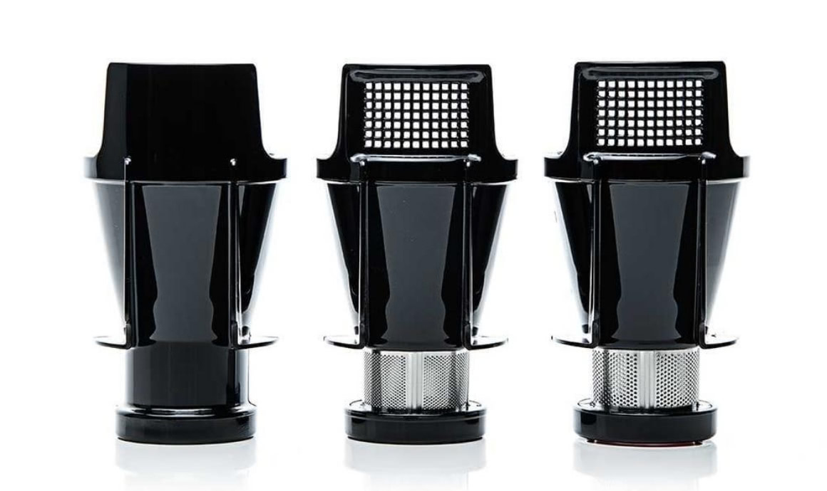 Siebeinsätze und Püriereinsatz des Sana Juicer by Omega EUJ-707