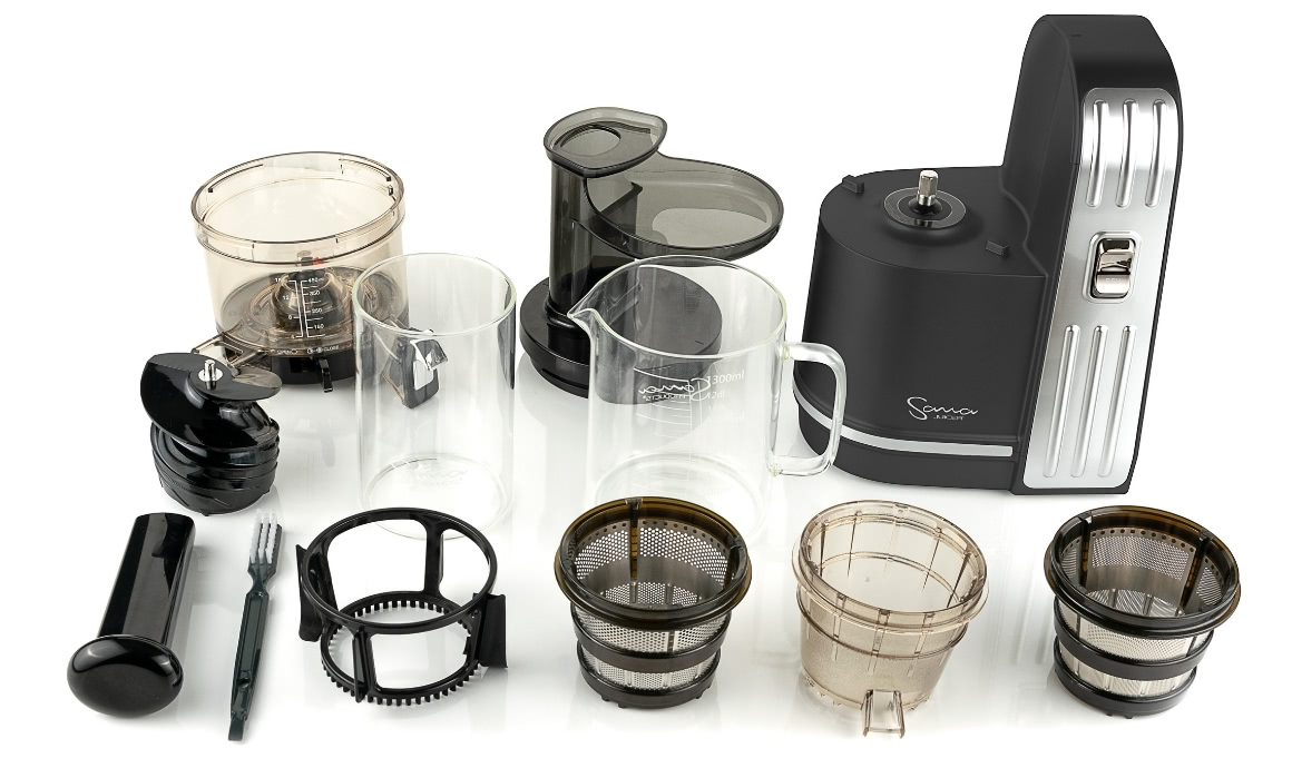 Lieferumfang des Sana Juicer EUJ-828